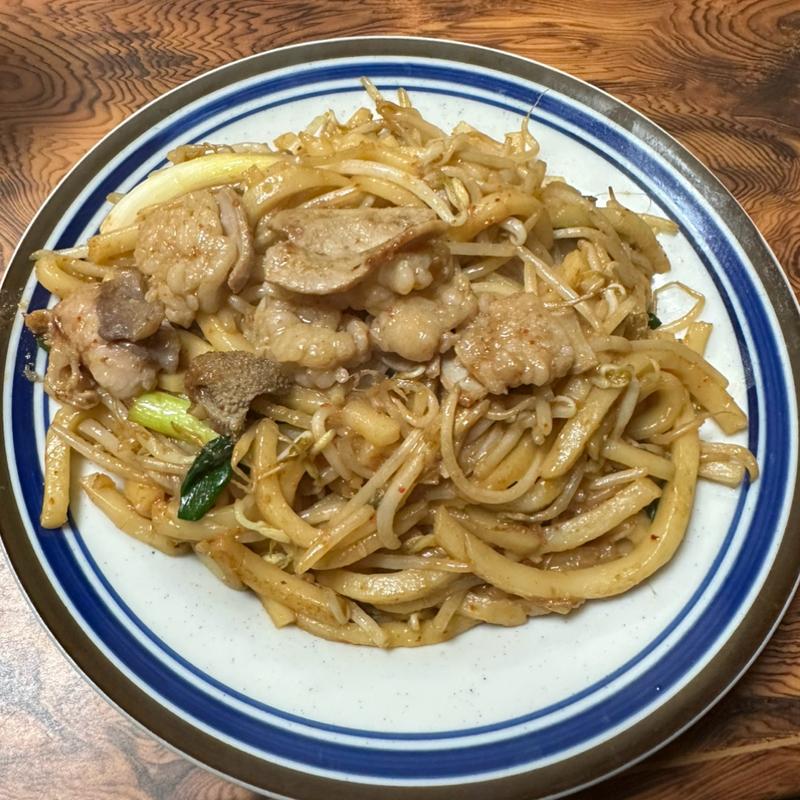 ホルモンうどん(橋野食堂)