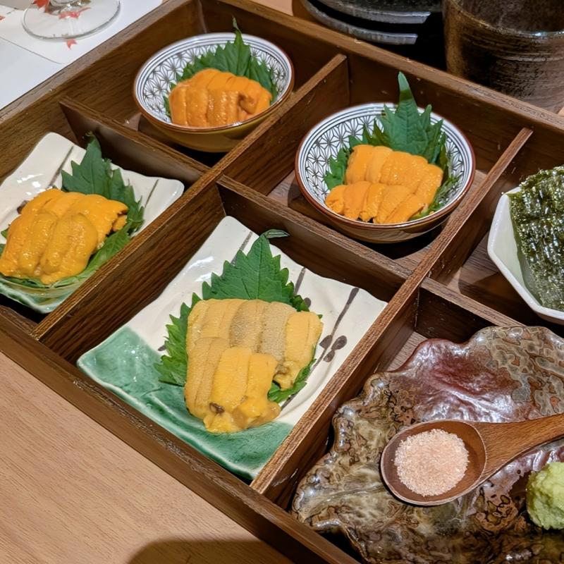 雲丹食べ比べ4種(蟹雲〜魚晴〜)