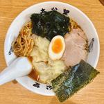 正油ラーメン、ダブルワンタン(6個)