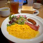 スクランブルエッグ＆ベーコンソーセージセット