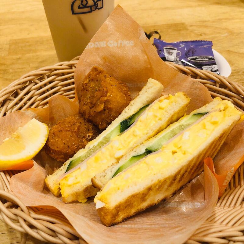 ミニコメバスケット(トースト)(コメダ珈琲店 東京医科大学病院店)