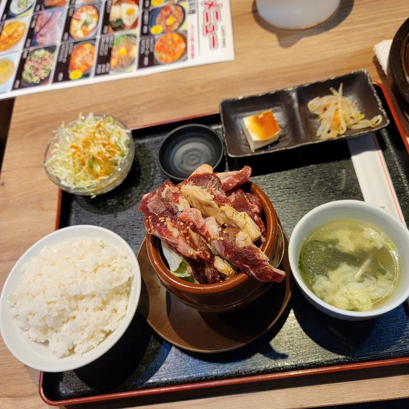 つぼカルビ定食(焼肉 龍 新橋駅前店)