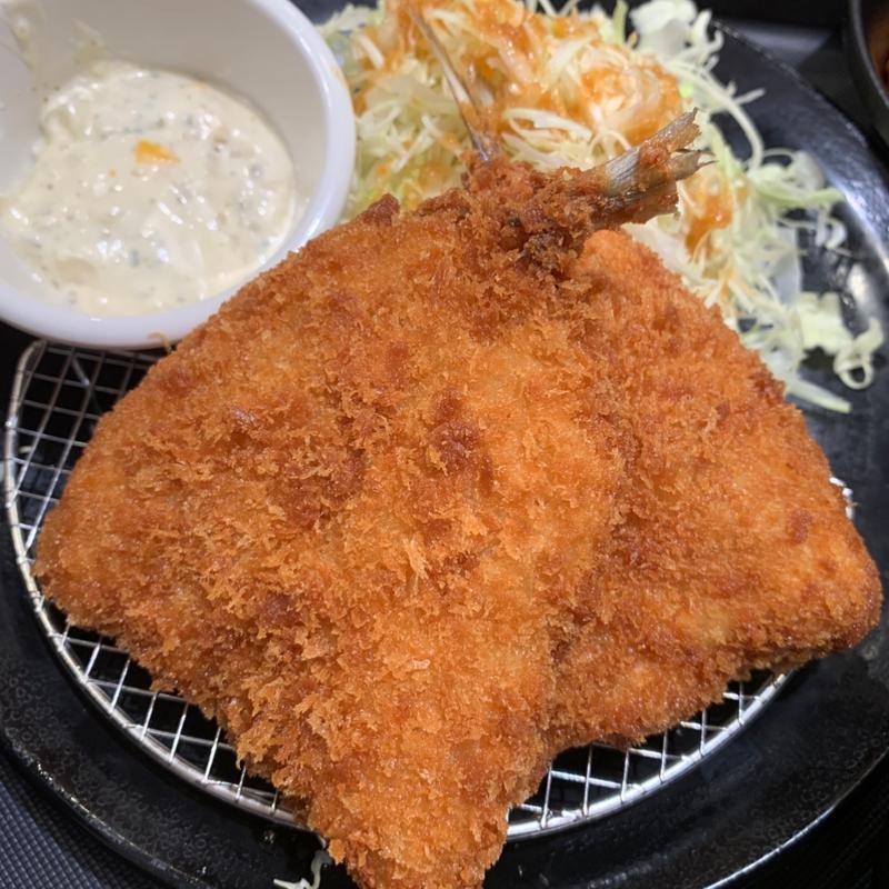 Xクーポンアジフライ2枚定食(松のや 上板橋店 )