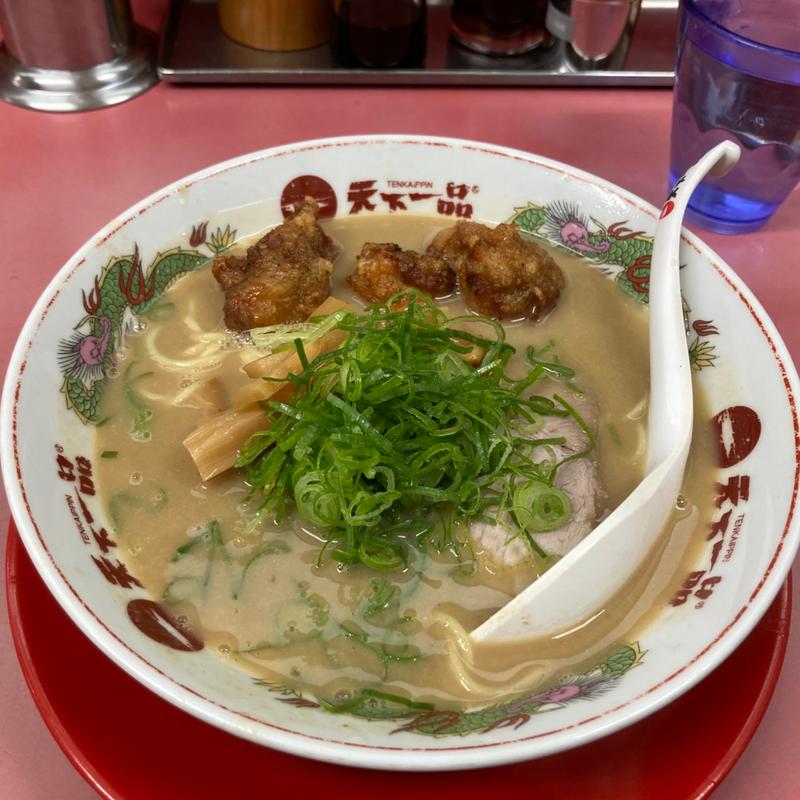 こってり唐揚げラーメン(天下一品 駒沢店)