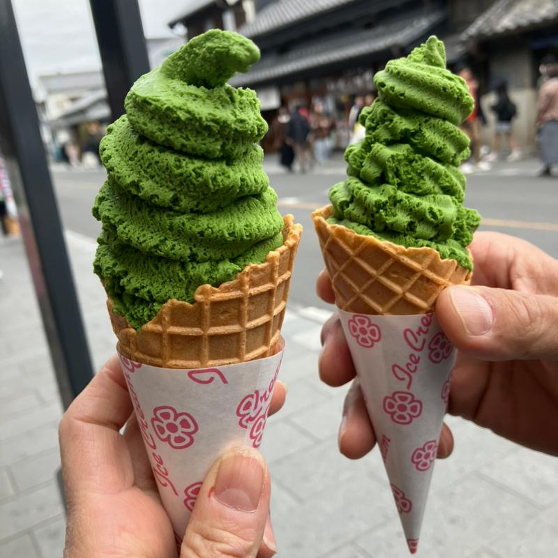 濃茶ソフトクリーム(茶和々 川越店)