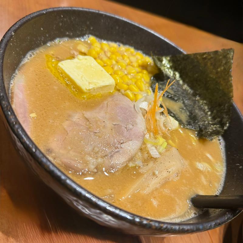 合わせ味噌バターコーンらーめん(北海道らーめん奥原流 久楽 本)