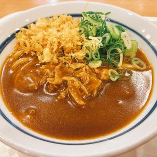 辛口カレーうどん(つるまる饂飩 西中島店)