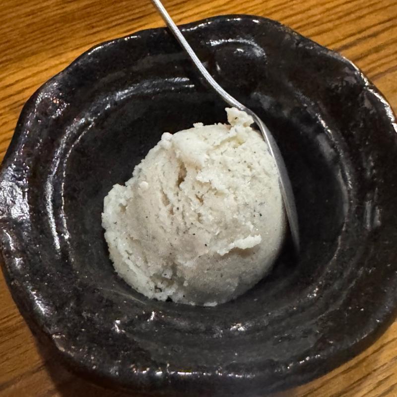 黒ごまのシャーベット(よもぎ)