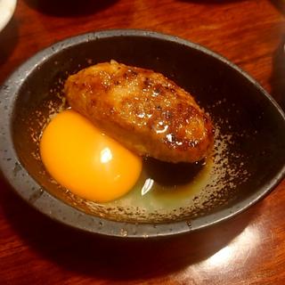 自慢のつくね焼き(活魚地鶏 石居)