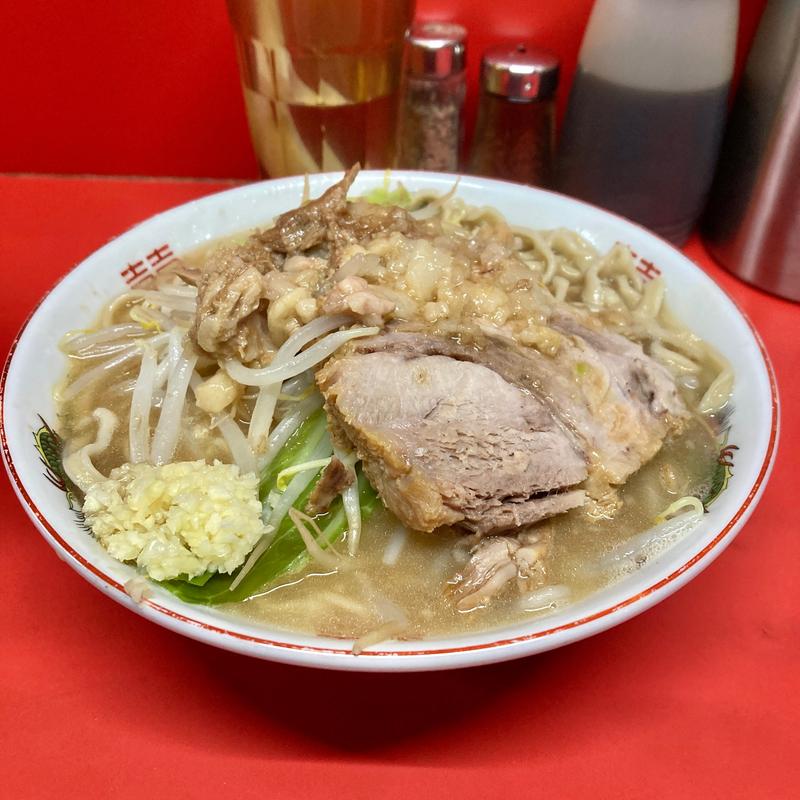 ラーメン半分　ヤサイちょいマシ、アブラ(ラーメン二郎  京都店)