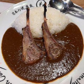 骨付きラムカレー(もうやんカレー 下北沢店)