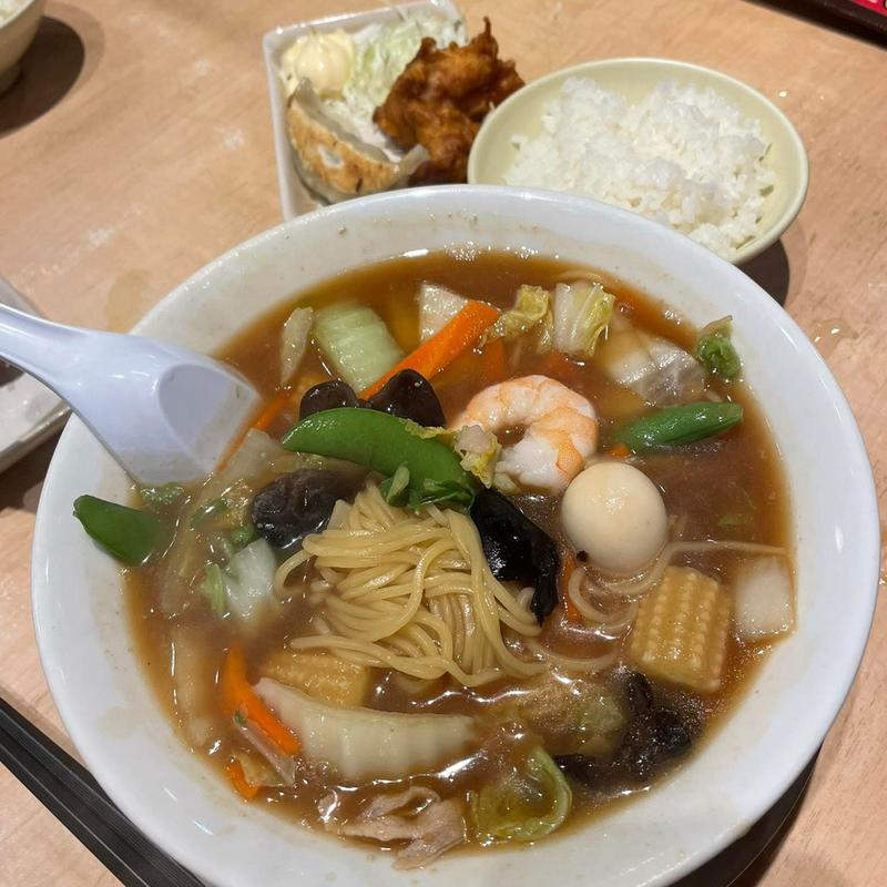 五目そばセット(丸源ラーメン 武蔵新城店)