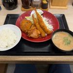 海老・チキンカツ・から揚げ定食