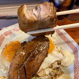 チャーシューエッグ定食
