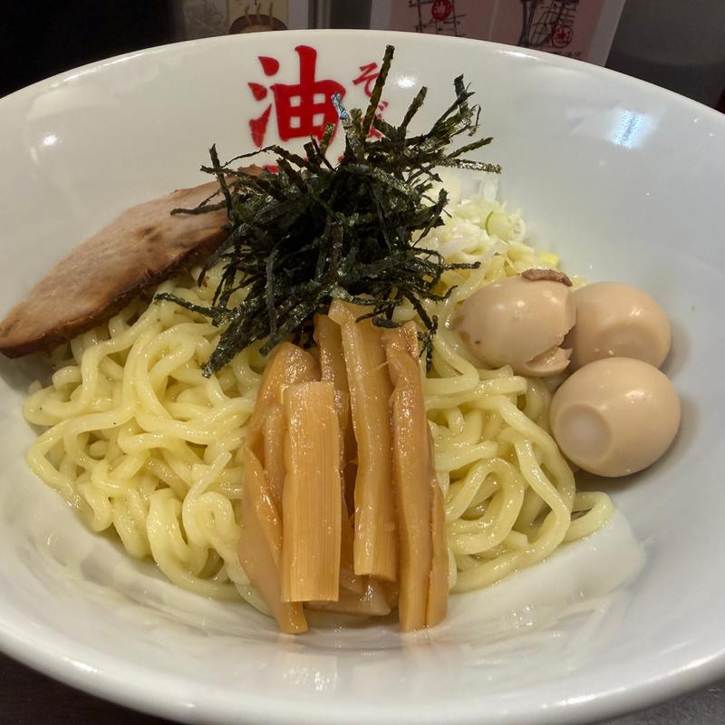 油そば(油そば一二三 福岡天神大名店｜ラーメン まぜそば 福岡)