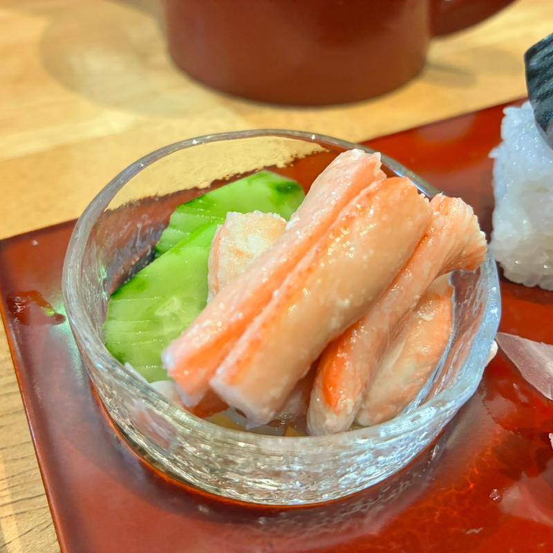 ざるそばとさば寿司のセット(手打ちそば 紫雲仙)