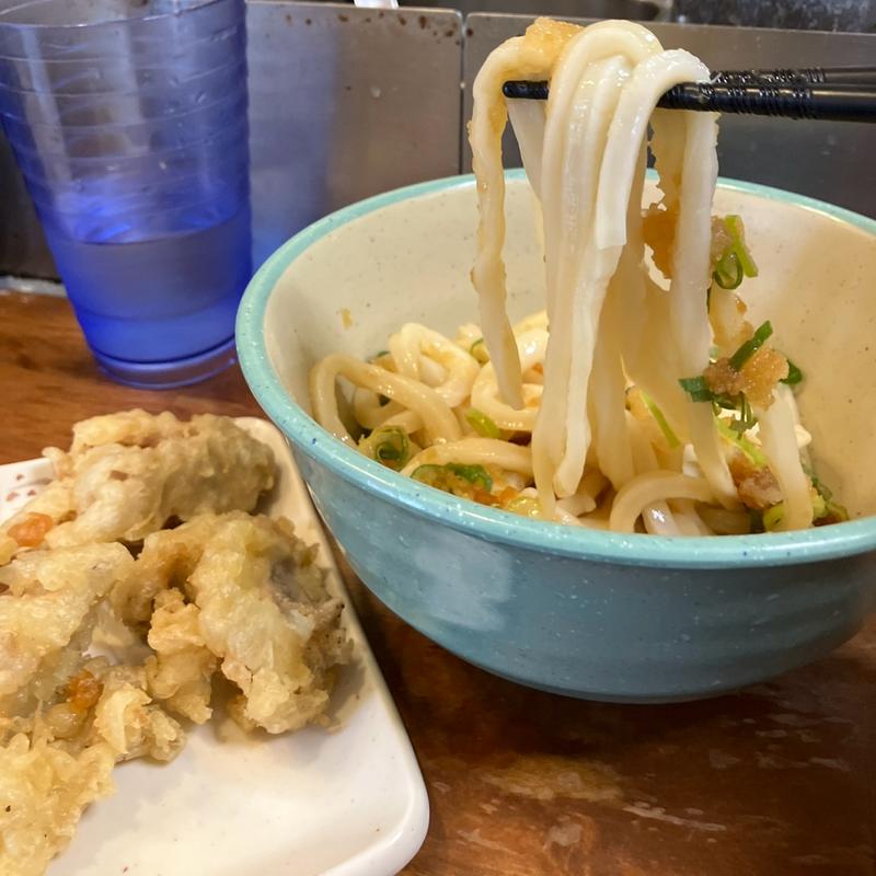 とり天ぶっかけ(おにやんま 御茶ノ水店)