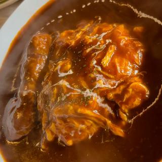 ハンバーグオムライス デミグラスソース
