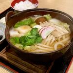 鍋焼きうどん定食(手打ちうどん 坂出 )