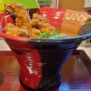 鶏天カレーうどん