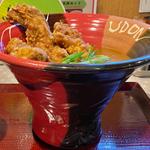 鶏天カレーうどん