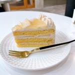洋梨のショートケーキ