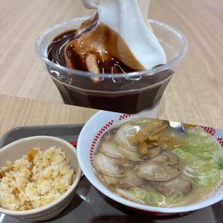 ブラックフライデーセット(肉マシマシラーメン+五目ごはん+ミニチョコクリーム)(スガキヤ 岡崎イオンモール店 )