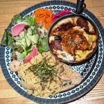 とろとろ牛タンシチューのオムドリアと【選べる】ハーフパスタプレート(パステルアヴェニューノクティ プラザ溝ノ口店)