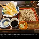 海老野菜天もりそば