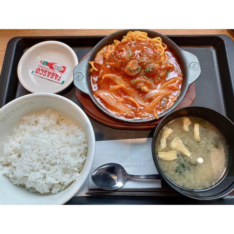 西条てっぱんナポリタンハンバーグ(松屋 一関店)