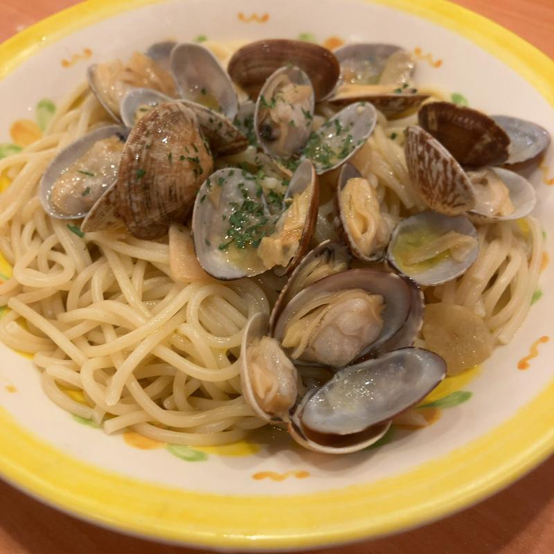 スープ入り塩味ボンゴレ(サイゼリヤ 京王稲田堤駅前店)