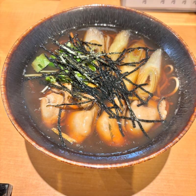 牡蠣蕎麦(青 sei)