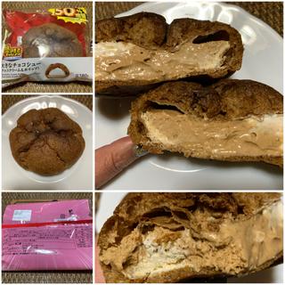 Uchi Cafe 盛りすぎ！大きなチョコシュー(チョコクリーム＆ホイップ)(ローソン 常盤台四丁目店)