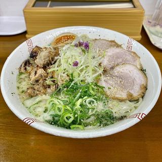 塩ちゃーしゅー麺 中盛 1.5玉(らーめん弥七)
