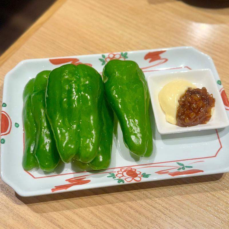 冷やしピーマン(そばもん 和光市駅)