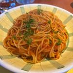 トマトとベーコンのアマトリーチェスパゲッティ