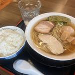 味玉醤油ラーメンライス