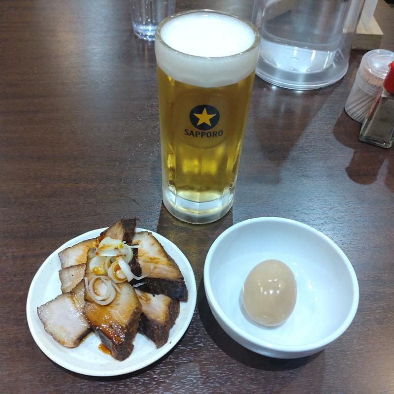 生ビール(自家製麺らーめん木陰)