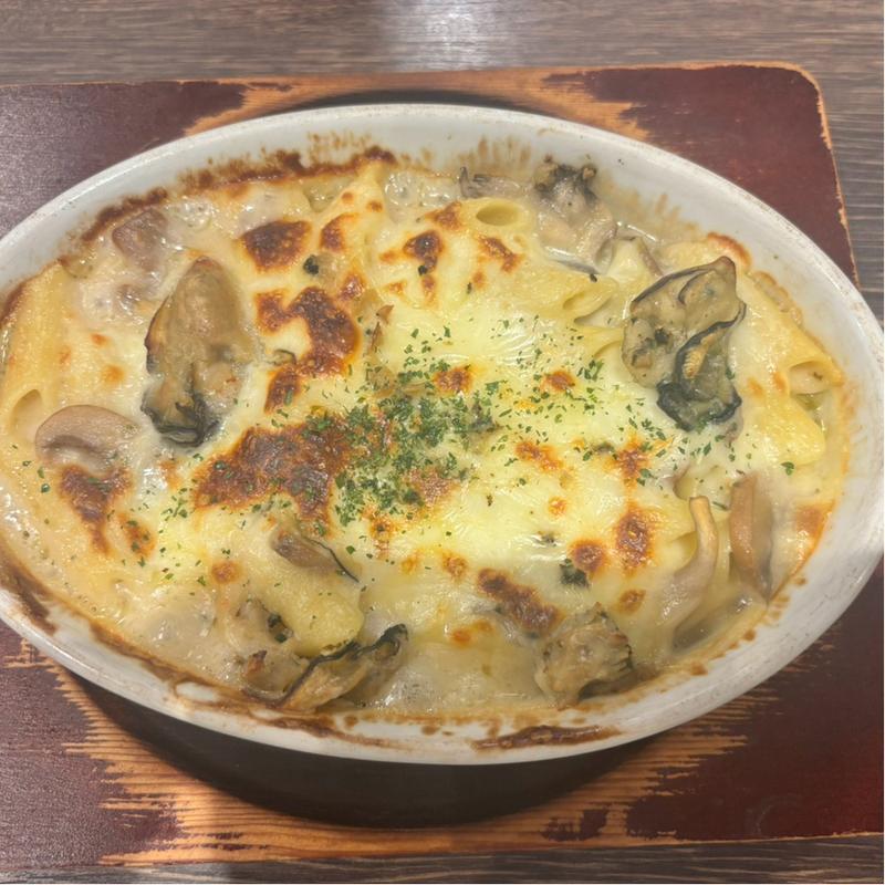 牡蠣ときのこのペンネグラタン(さかい珈琲 京都園部店)
