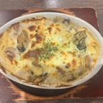 牡蠣ときのこのペンネグラタン