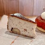 栗のチーズケーキ