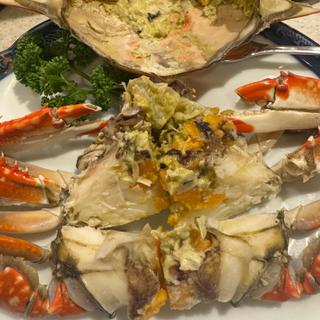 渡り蟹の塩ゆで(とりさだ)