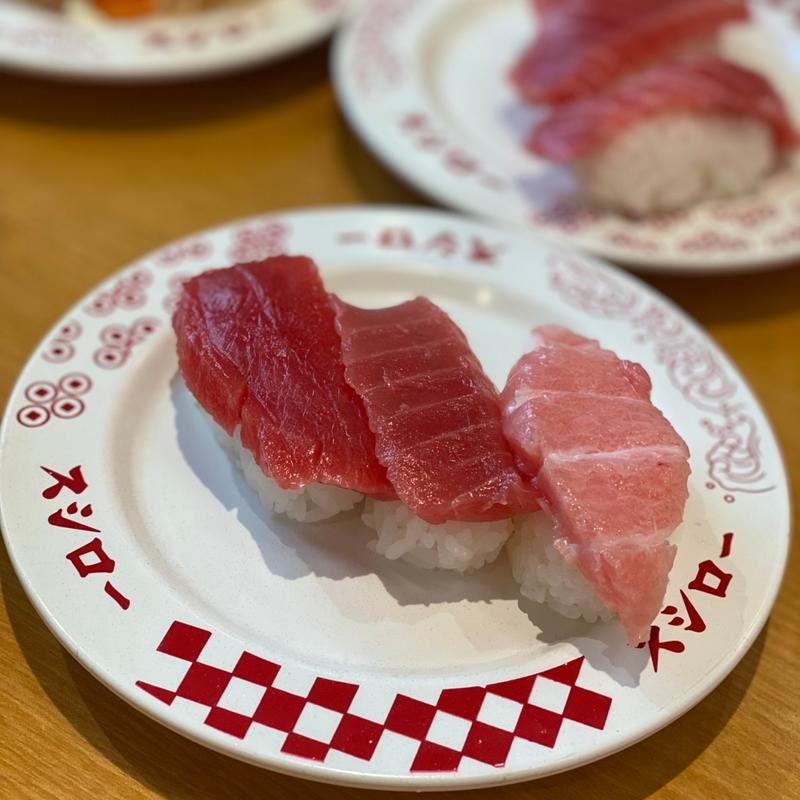 鮪三種盛り(スシロー 稲城百村店)