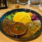 三種全部のせカレー