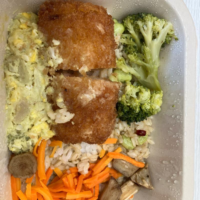 あえて、アボカドタルタル海老カツ、生姜と枝豆のまぜご飯(株式会社アサヒウェルネスフーズ)