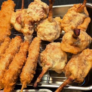 串揚げ(豚・レッドホットチキン)