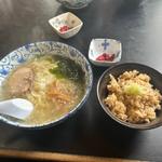  Aセット　とりめし　塩らーめん