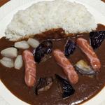 茄子カレー ソーセージ(カレーショップ マサラ)