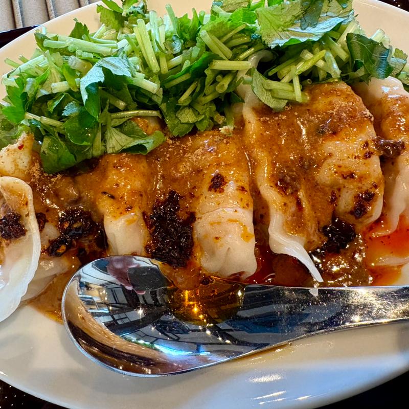 麻辣坦々水餃子定食(八方餃子)