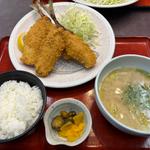 生アジフライ定食